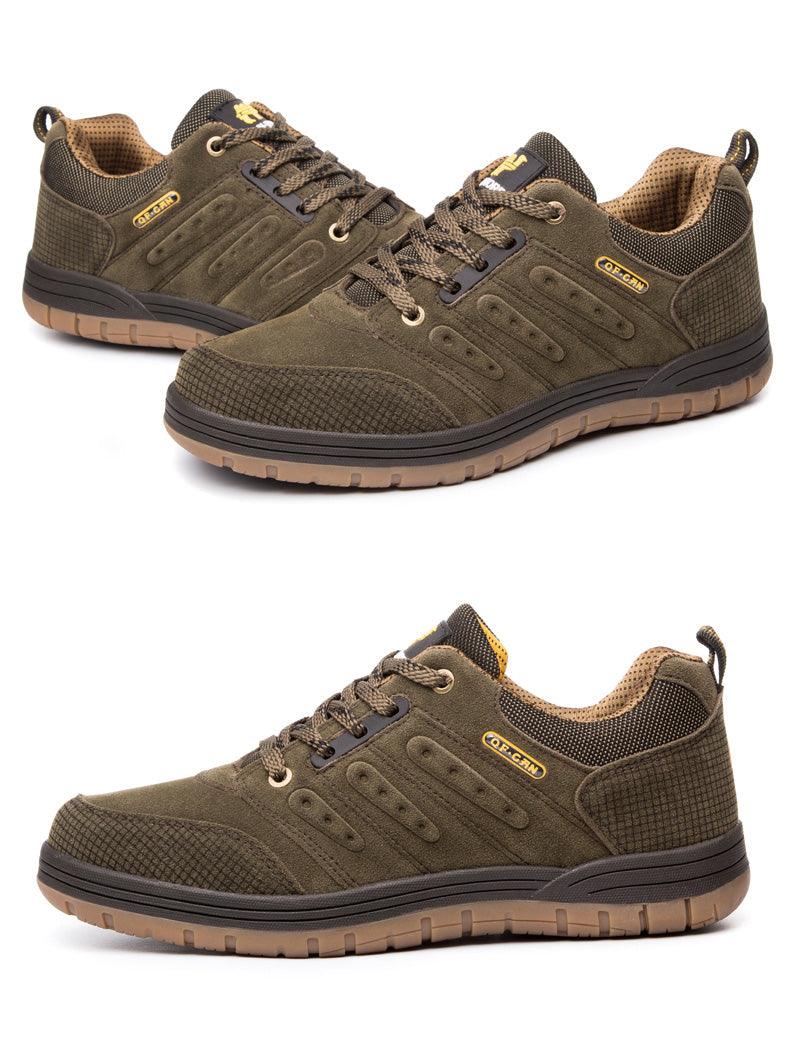 New Classics Style Mens Hiking Shoes Lace Up Men Sport Wear-Resistant Outdoor Jogging Camping Low Cut Hiking Work Boots Outdoor Mountaineering Sport Shoes