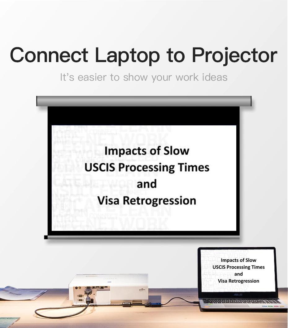 New HDMI To VGA Adapter Digital To Analog Video Audio Converter Cable Gold-Plated HDMI To VGA Adapter Black Design 1080p For Laptop TV Projector Gaming