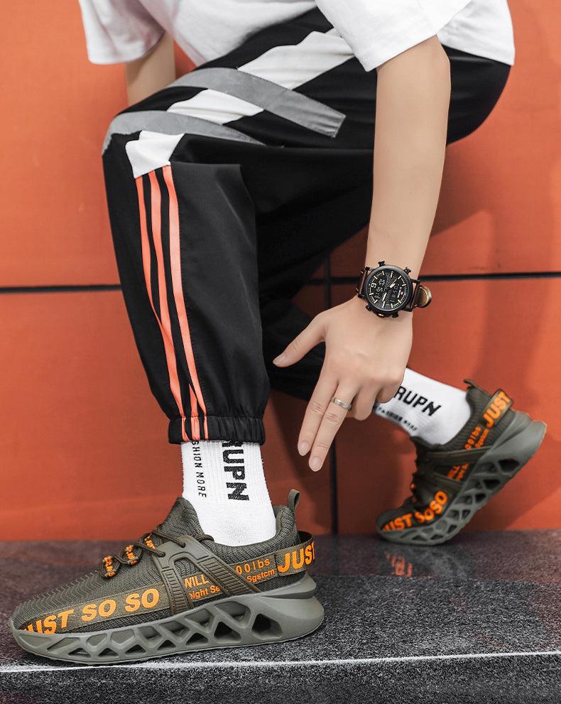 New Mens Sneakers Running Shoes Fashion Breathable Outdoor Sports Sneakers Soft Thick Bottom Athletic Men's Modern Running Sneakers For Outdoor Workout