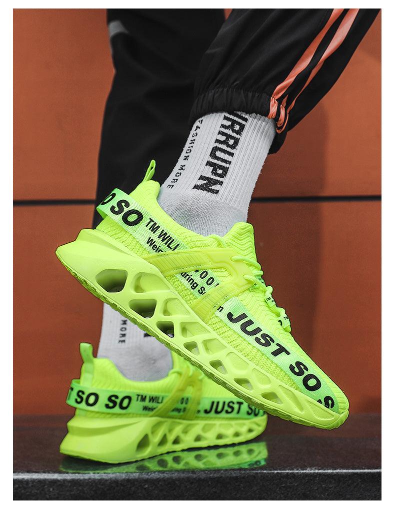 New Mens Sneakers Running Shoes Fashion Breathable Outdoor Sports Sneakers Soft Thick Bottom Athletic Men's Modern Running Sneakers For Outdoor Workout