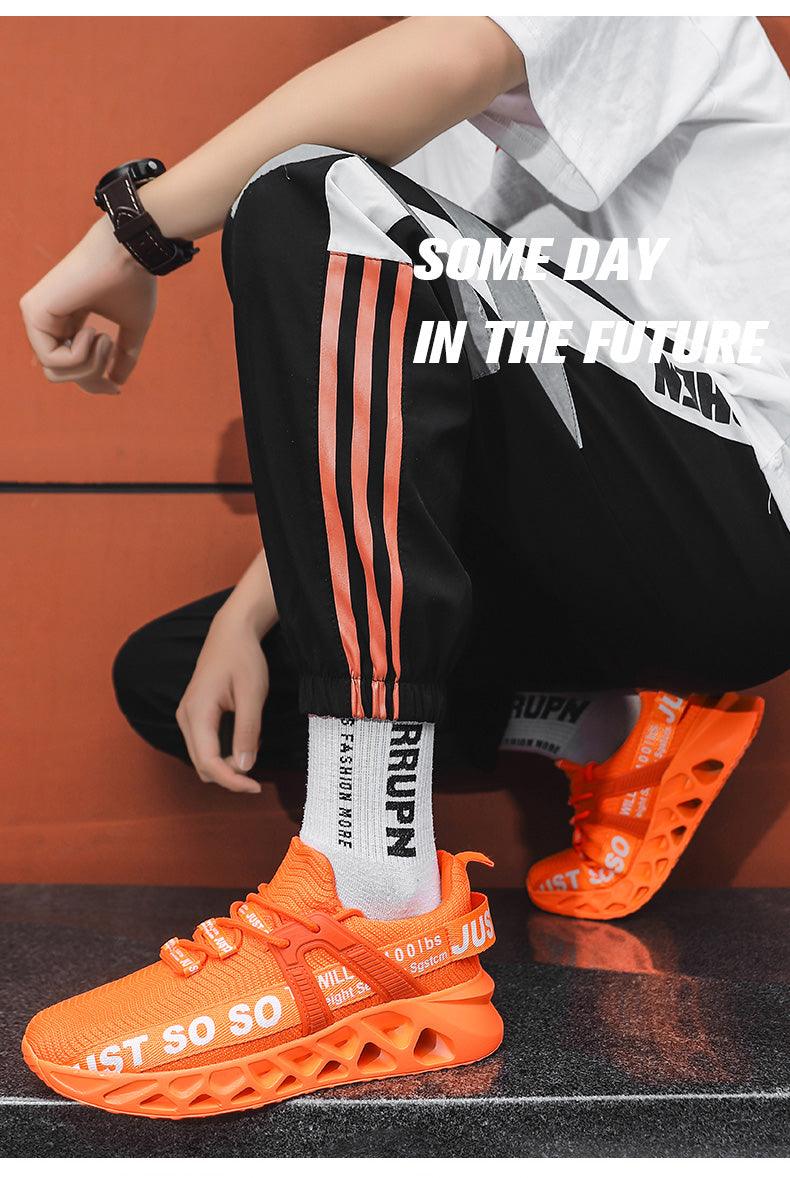 New Mens Sneakers Running Shoes Fashion Breathable Outdoor Sports Sneakers Soft Thick Bottom Athletic Men's Modern Running Sneakers For Outdoor Workout