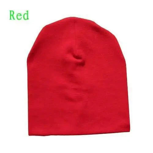New Trendy  Baby Street Dance Hip Hat Cotton Spring Autumn Toddler Cap Scarf For Boys Girls Winter Warm Solid Color Children Hat Men's Winter Hat Warm Orange Yellow Red Blue Black Knitted Casual Hat