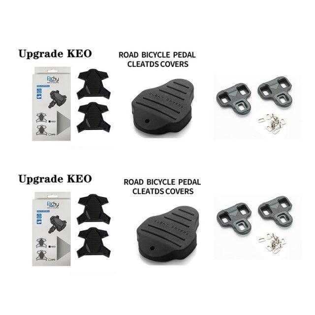 New Upgrade Road Bike Clipless Pedal Platform Adapter Convert For Look System Bicycle Clip Pedal Adaptor Converts Clipless Into Flat Pedals No Cleats Needed Adding Grip And Comfort