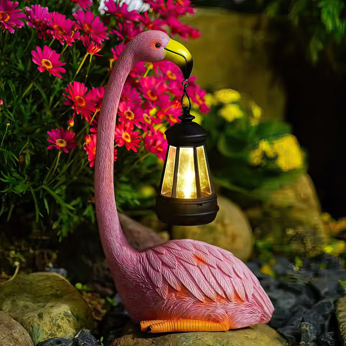 Flamingo Outdoor Lantern