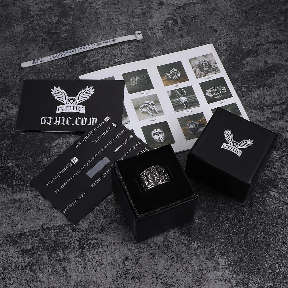 Nine-Tailed Fox Celtic Knot Stainless Steel Ring