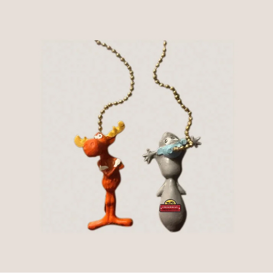 Nostalgic Rocky & Bullwinkle Fan Light Pull Brings 80s Magic