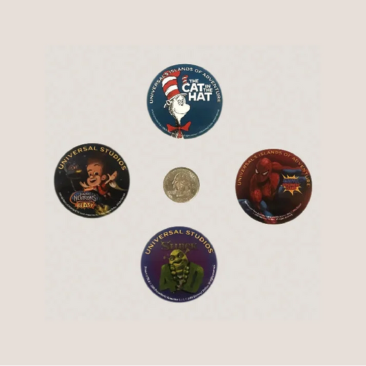 Nostalgic Universal Studios Stickers with Iconic Characters 2006