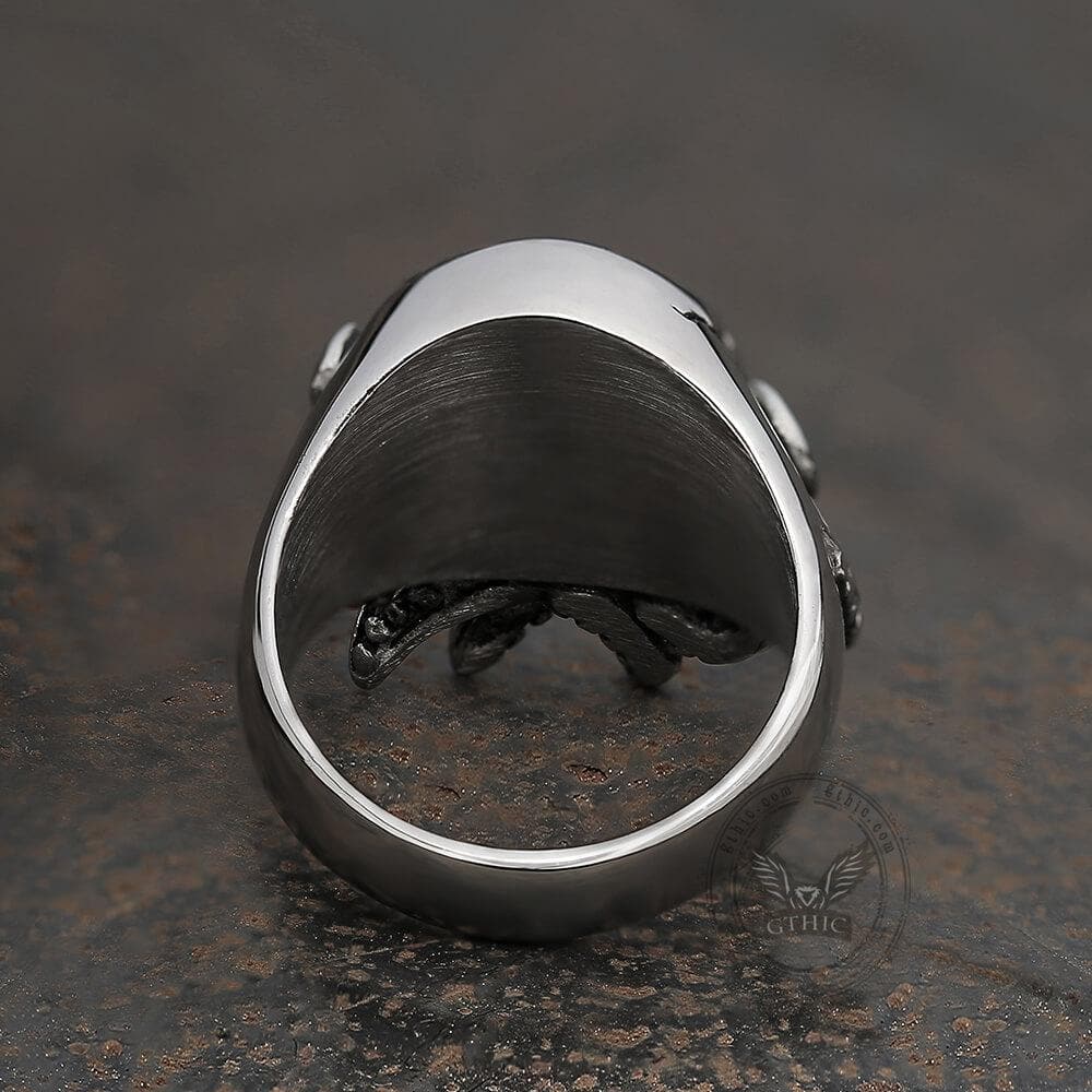Octopus Seaman Stainless Steel Skull Ring