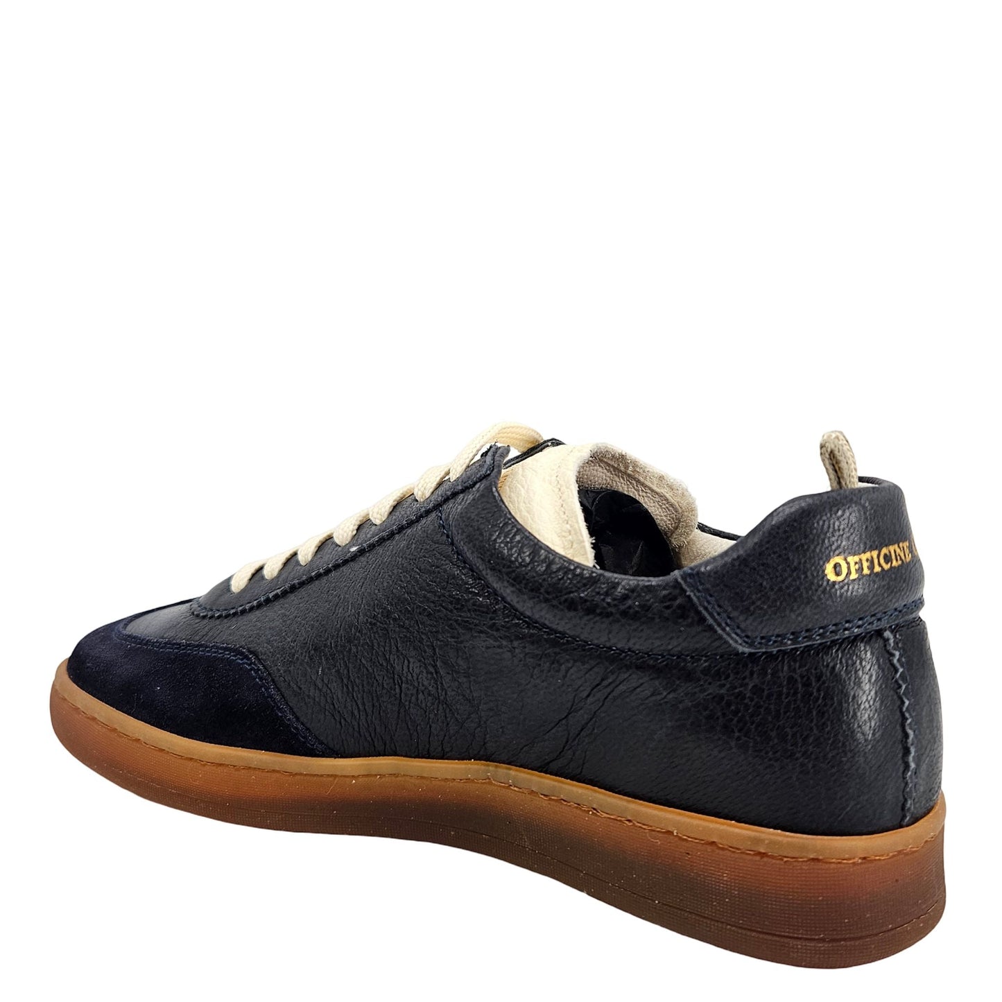 Chance/101 Blue Leather Lace Up Sneaker