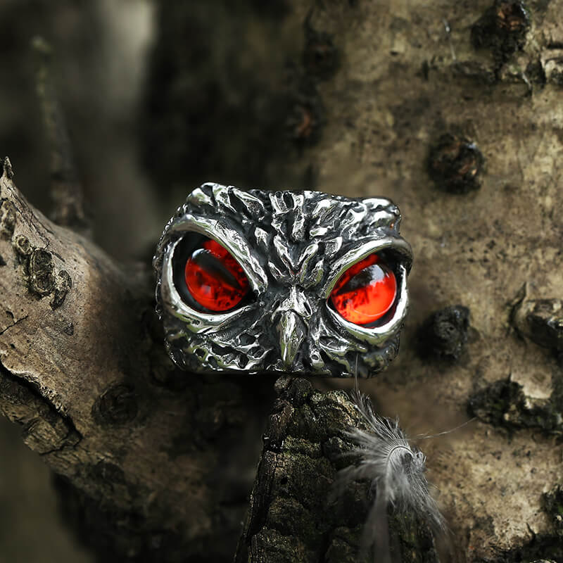 Owl Stainless Steel Animal Ring