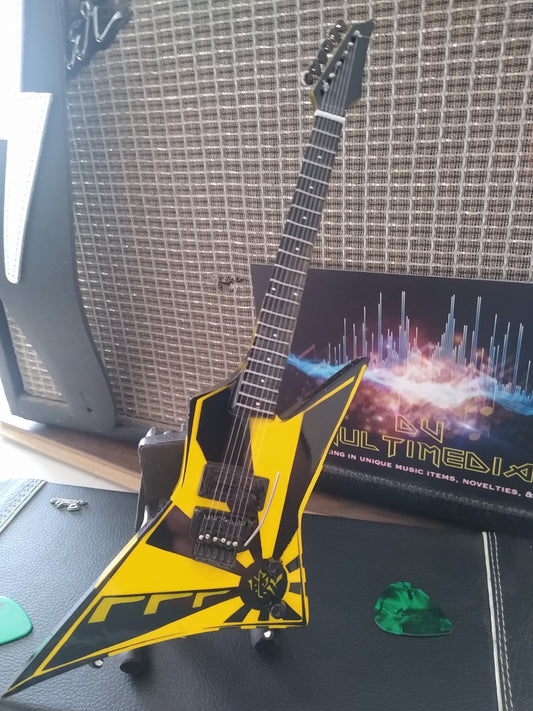 OZ FOX - Yellow and Black Eclipse 1:4 Replica Guitar ~New~