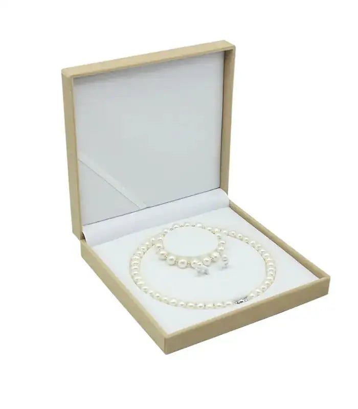 Jewelry Gift Box with Velvet Finish for Necklaces & Rings