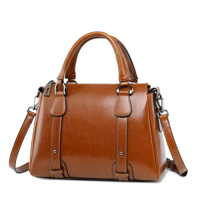 Fashionable Cowhide Leather Shoulder Handbags for Women