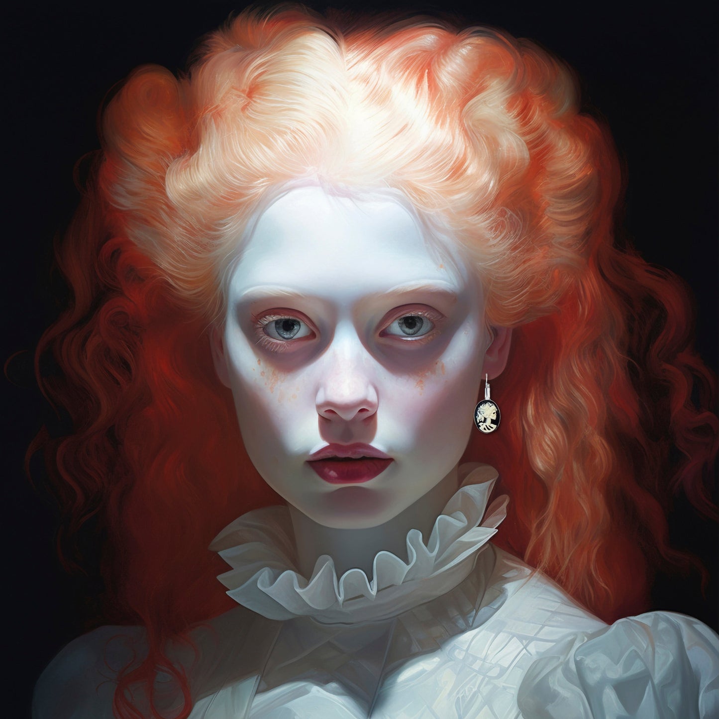 Gothic Lolita lady skeleton came earrings