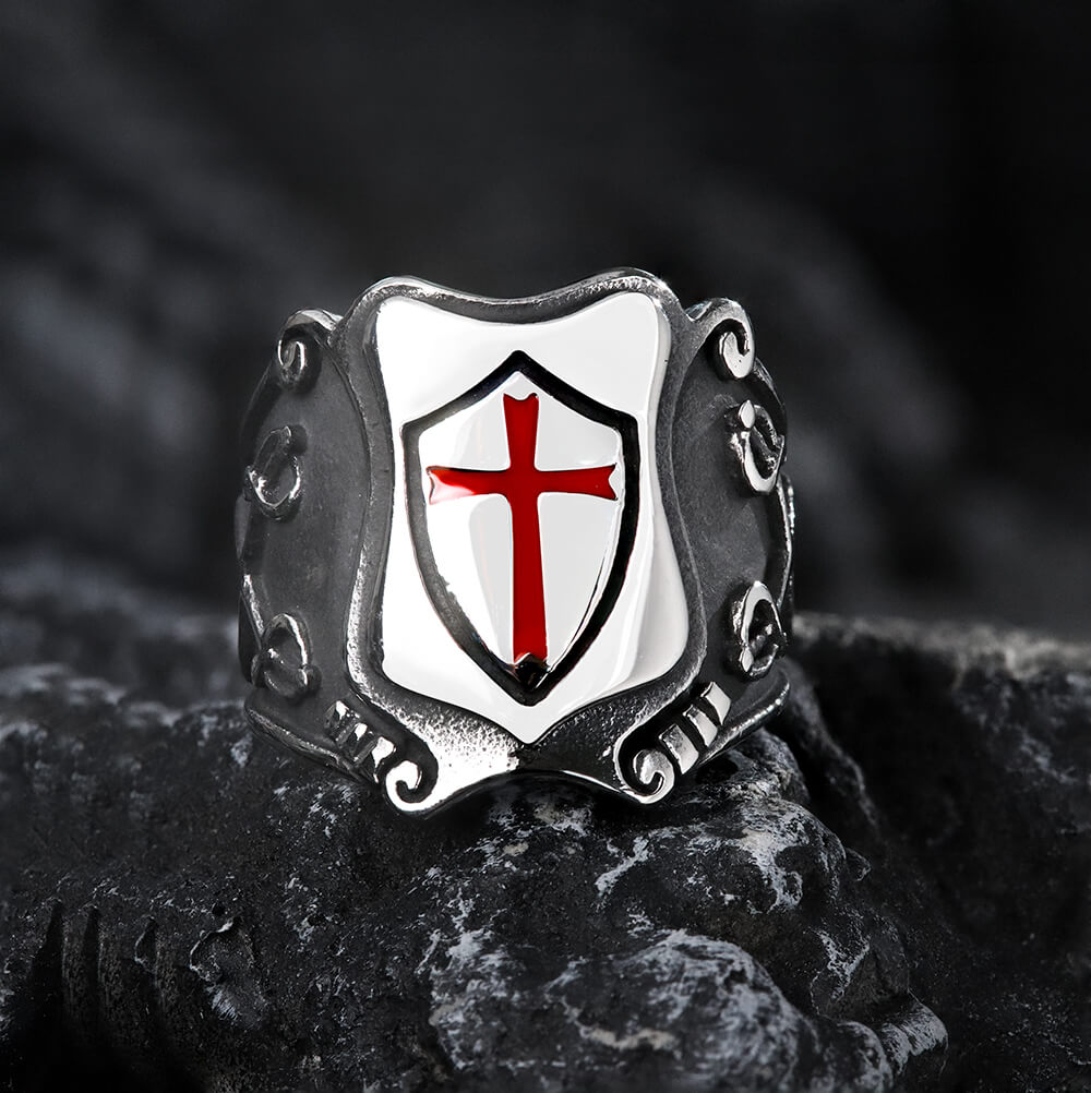 Paladin Shield Stainless Steel Ring