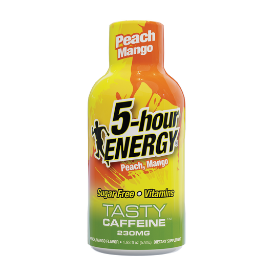 24 Pack 5-hour ENERGY Extra Strength Shots, Peach Mango Flavor Flavor, 1.93 Fl Oz