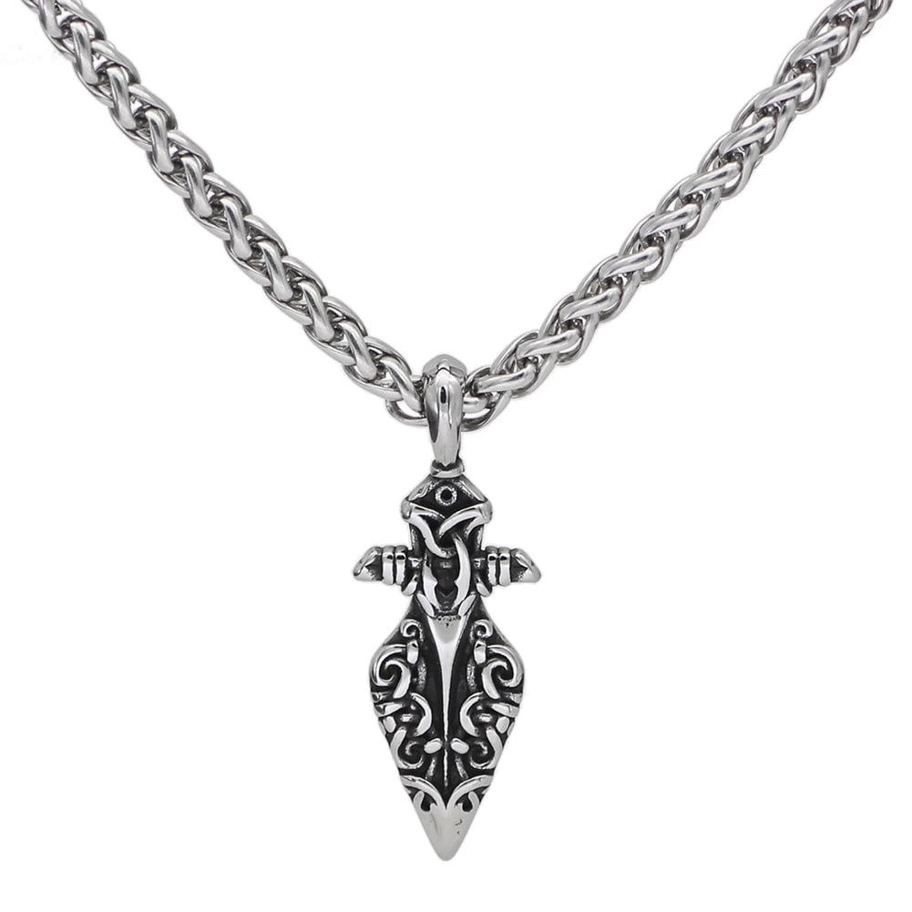 Vikings Odin's Gungir Spear Stainless Steel Necklace