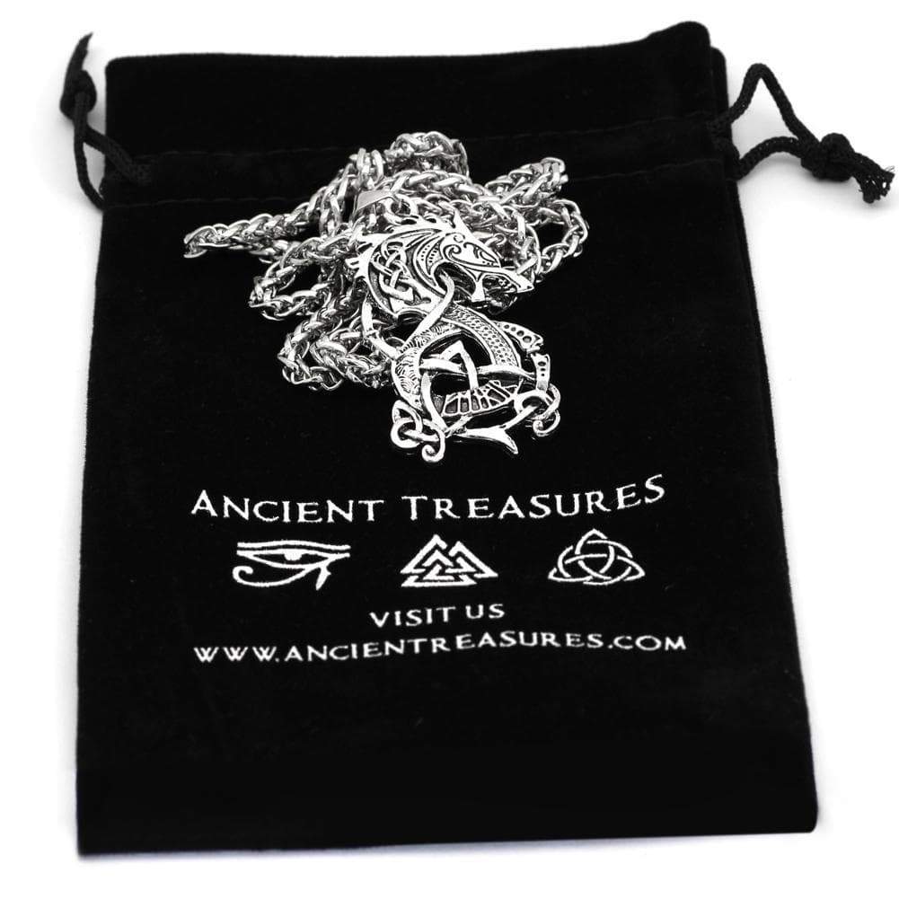 Vikings Fenrir The Monster Wolf Stainless Steel Necklace