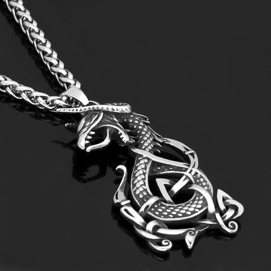 Vikings Jörmungandr  Stainless Steel Necklace