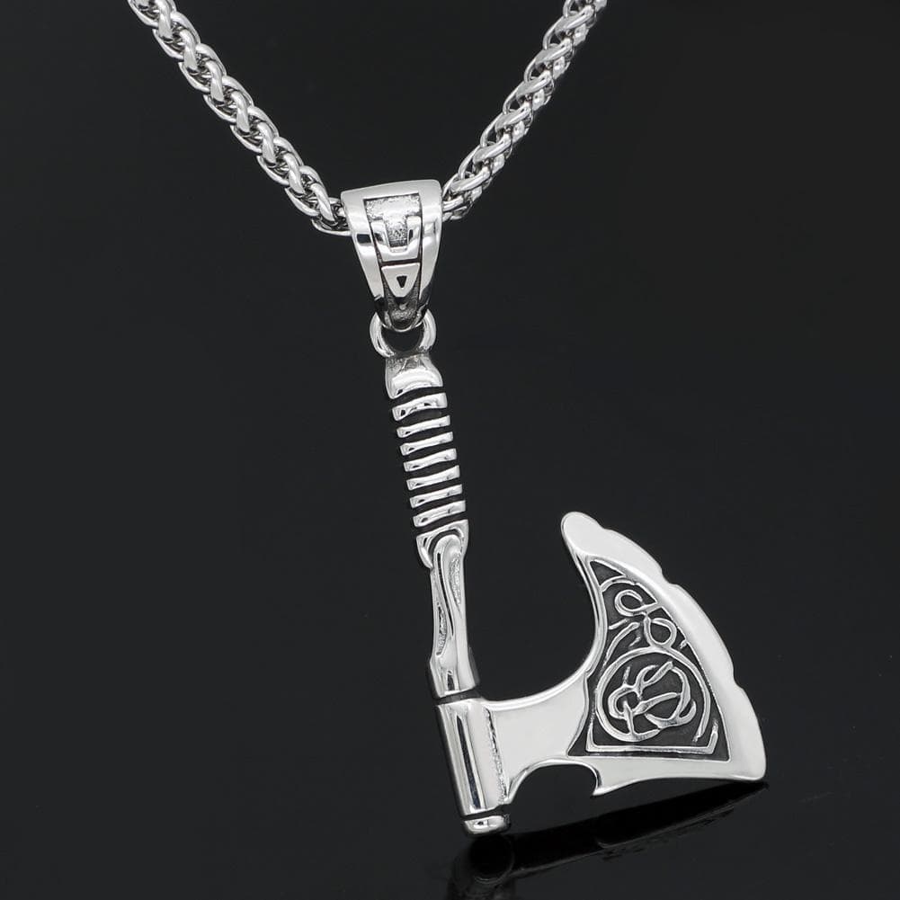 Vikings Huskarlar Axe Stainless Steel Necklace