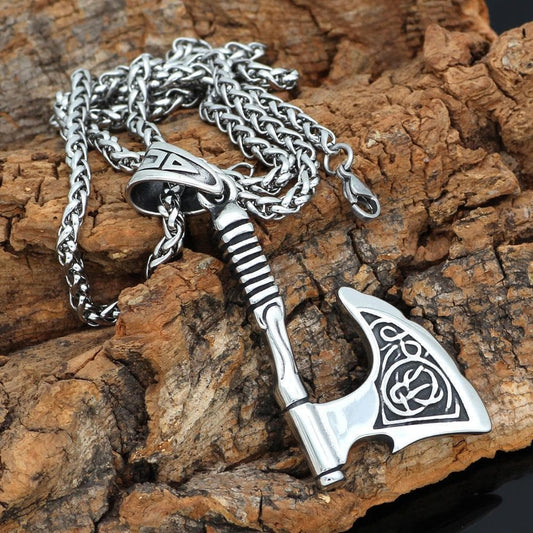 Vikings Huskarlar Axe Stainless Steel Necklace