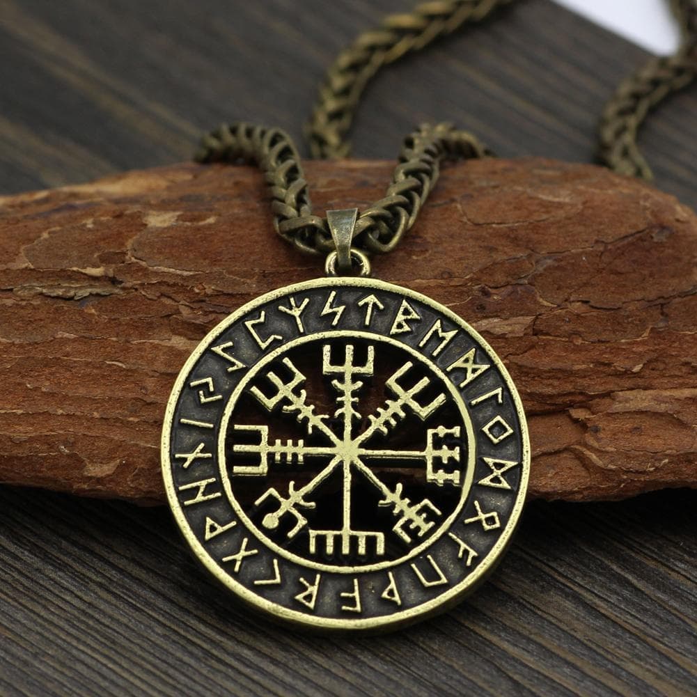 Vikings Vegvisir Stainless Steel Pendant Necklace