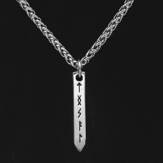 Vikings Rune Stainless Steel Pendant Necklace