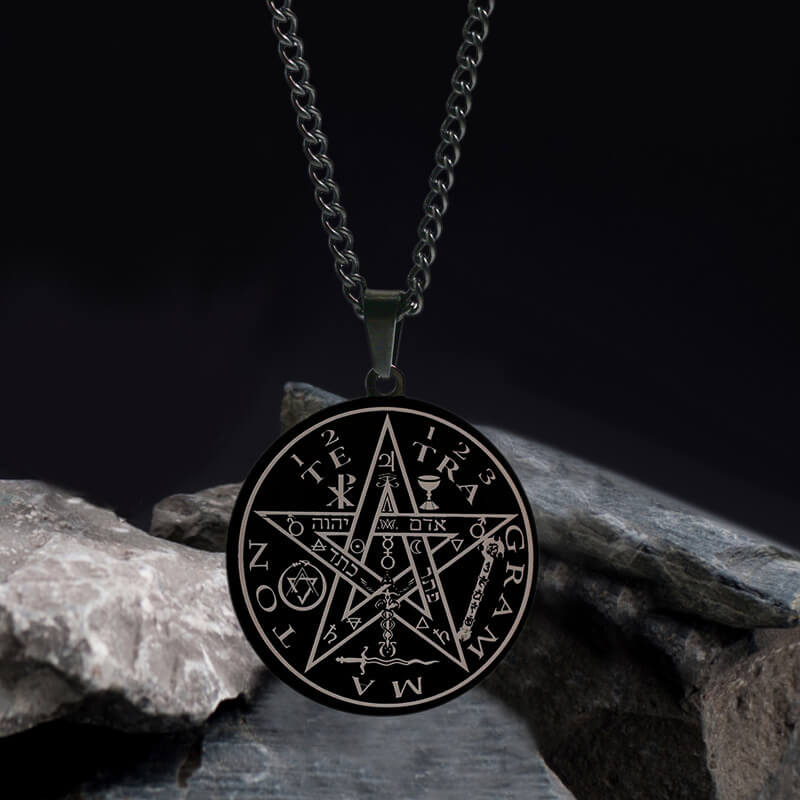 Pentagram Seal Of Solomon Stainless Steel Necklace