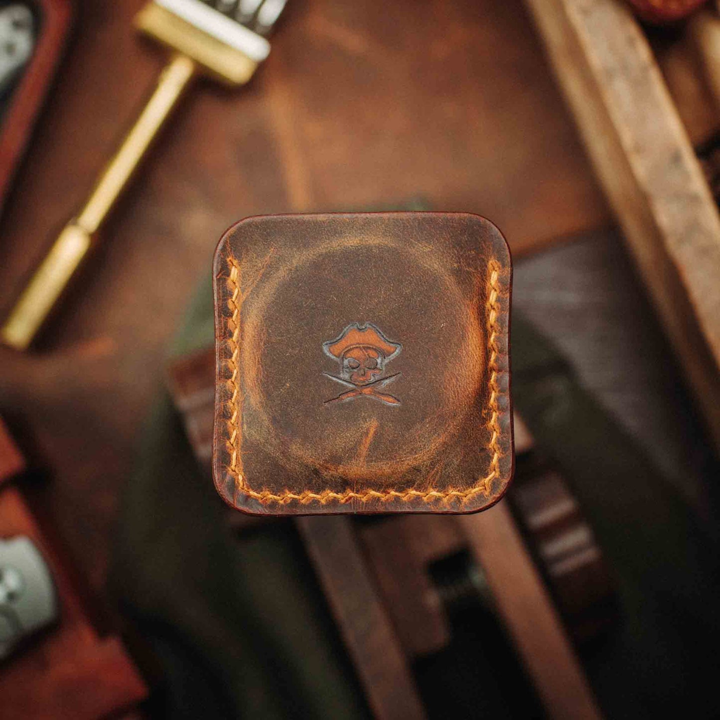 Challenge Coin Holder - Peso Pocket v3 | Leather Coin Case | Handcrafted EDC