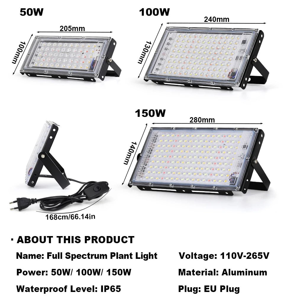 Photosynthesis Overlord: The 50W - 150W LED Grow Light That Turns Plants Into Beasts - Lizard Vigilante