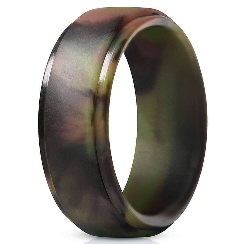 Polished Step-Edge Silicone Ring