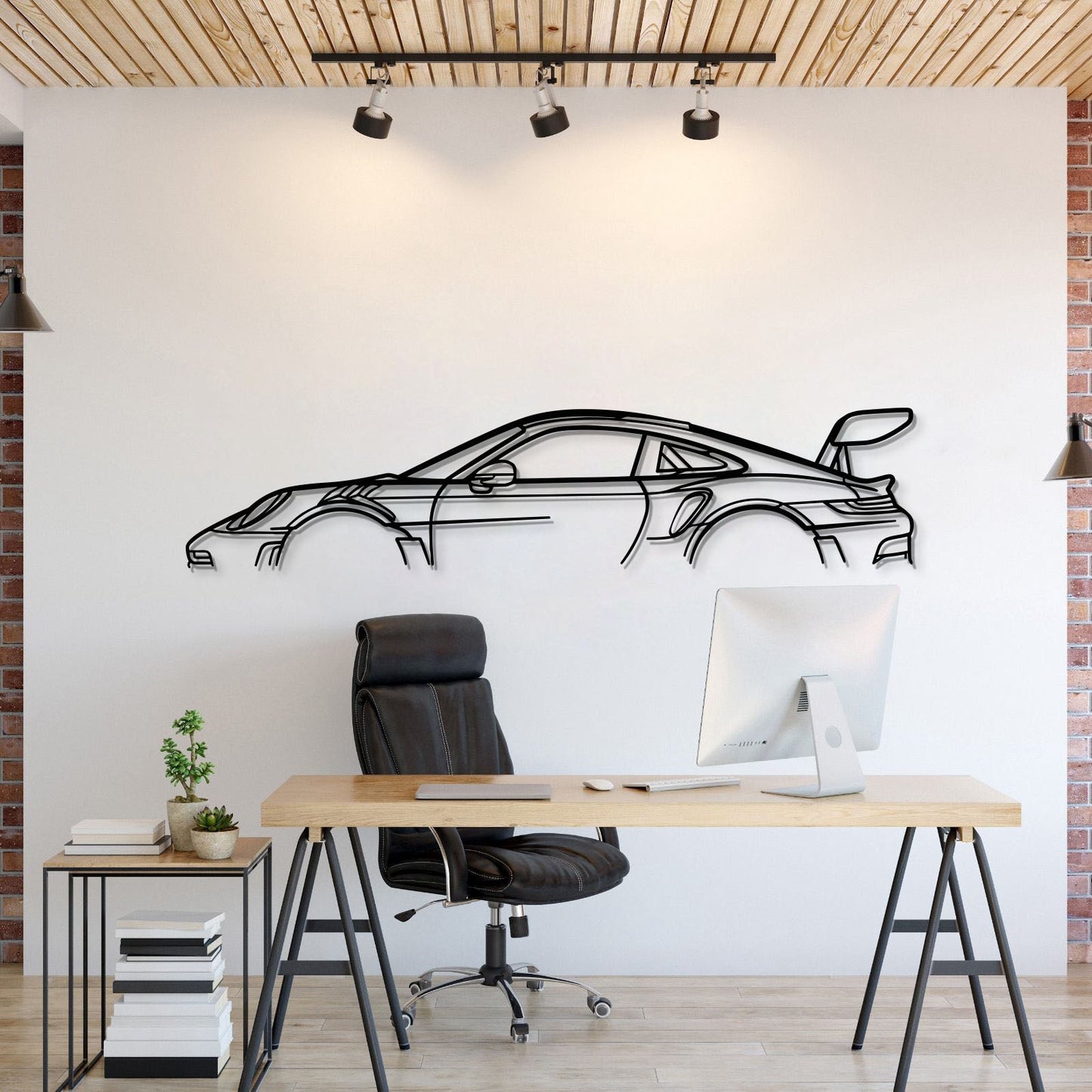 911 GT3 RS Model 992 Metal Car Wall Art  - MT0860