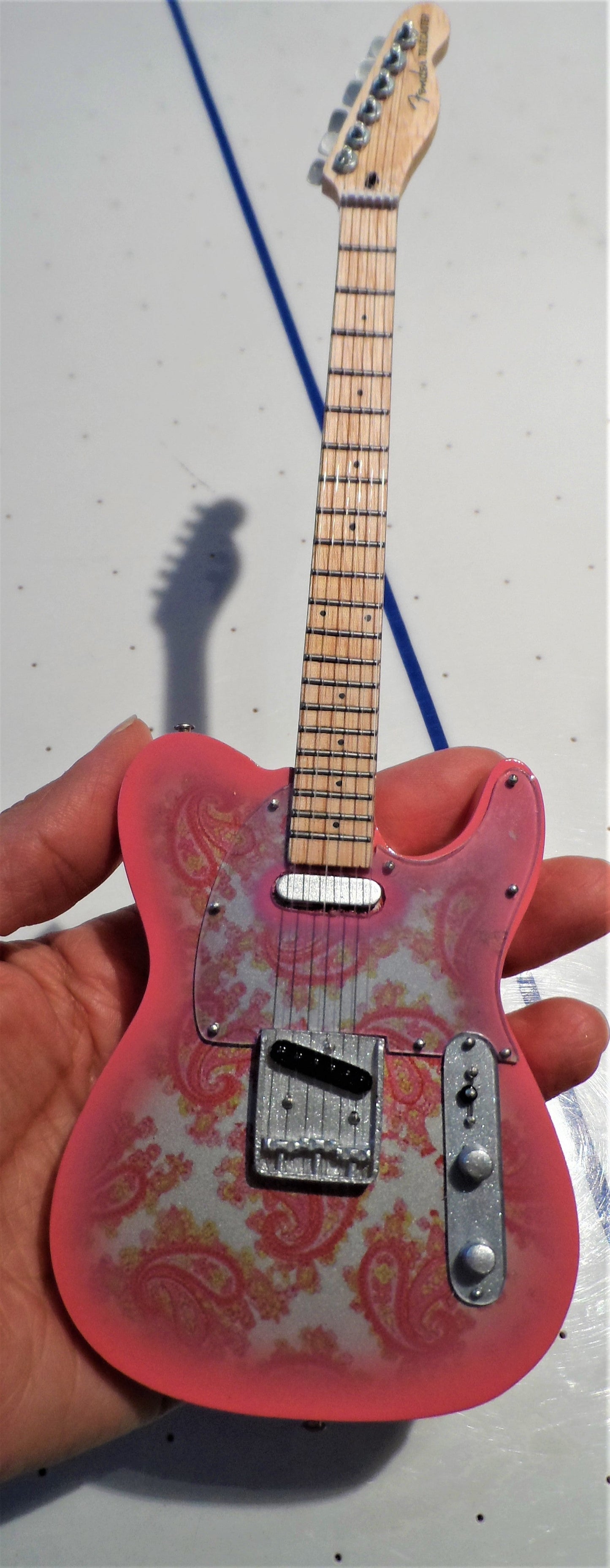 Fender Pink Paisley Telecaster 1:4 Scale Replica Guitar ~Axe Heaven~