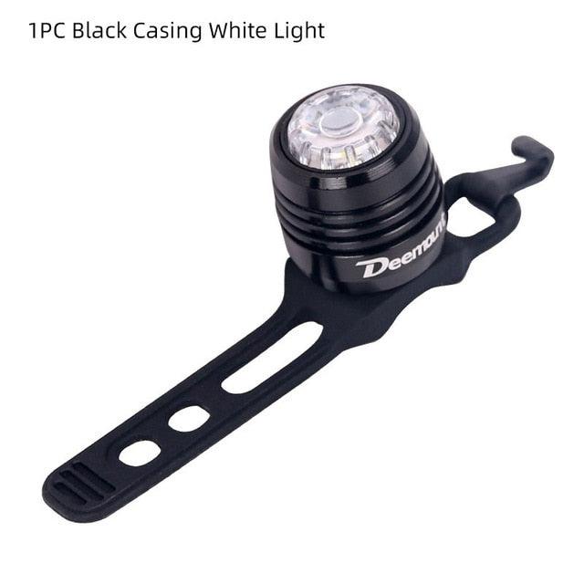 Bicycle Rear Light Bike Warning Lamp USB Charge Red White Light Color Safety Headlight Bike Tail Light Rechargeable Ultra Bright Bike Rear Light USB Rechargeable Bike LED Light