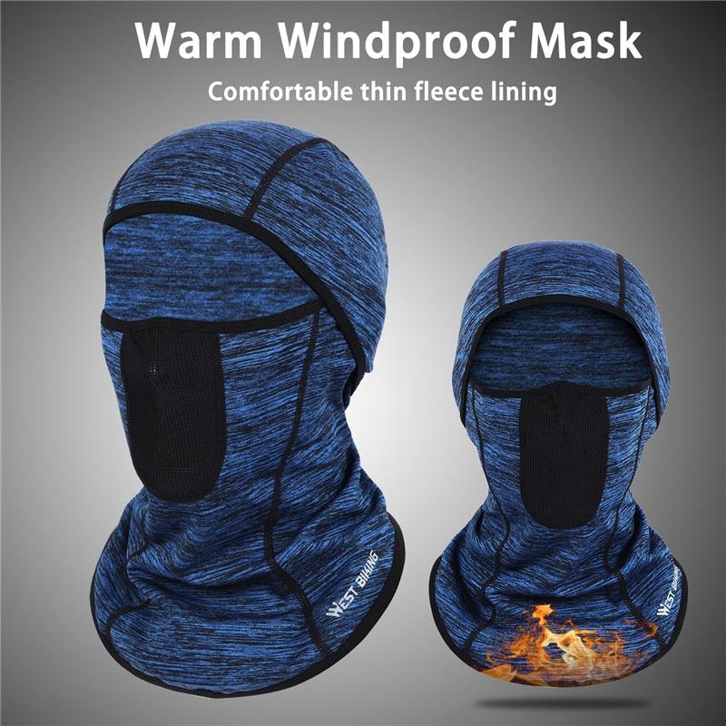 Cycling Mask Winter Warm Running Scarf Balaclava Velvet Bike Full Face Mask Headwear Climbing Fishing Skating Hat Motorbike Biker Racing Breather Mask Tactical Airsoft Cap Scarf Mask Ski Hat Spring Summer For Men Women