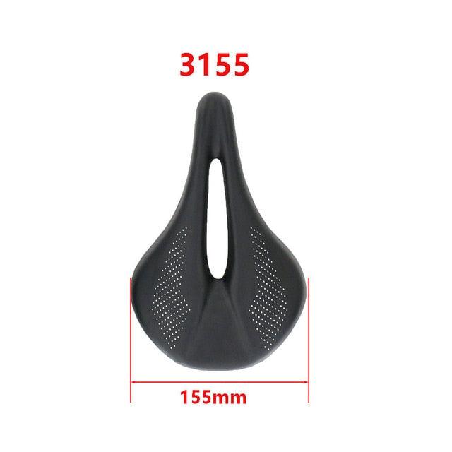 Full Carbon Saddle Road Bike Super Light Leather Carbon Bicycle Seat Optimized For Men Flexible And Comfortable Sit Bone Support Shock Absorbing Road Bike Saddle