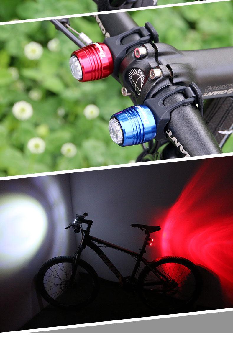 Bicycle Rear Light Bike Warning Lamp USB Charge Red White Light Color Safety Headlight Bike Tail Light Rechargeable Ultra Bright Bike Rear Light USB Rechargeable Bike LED Light