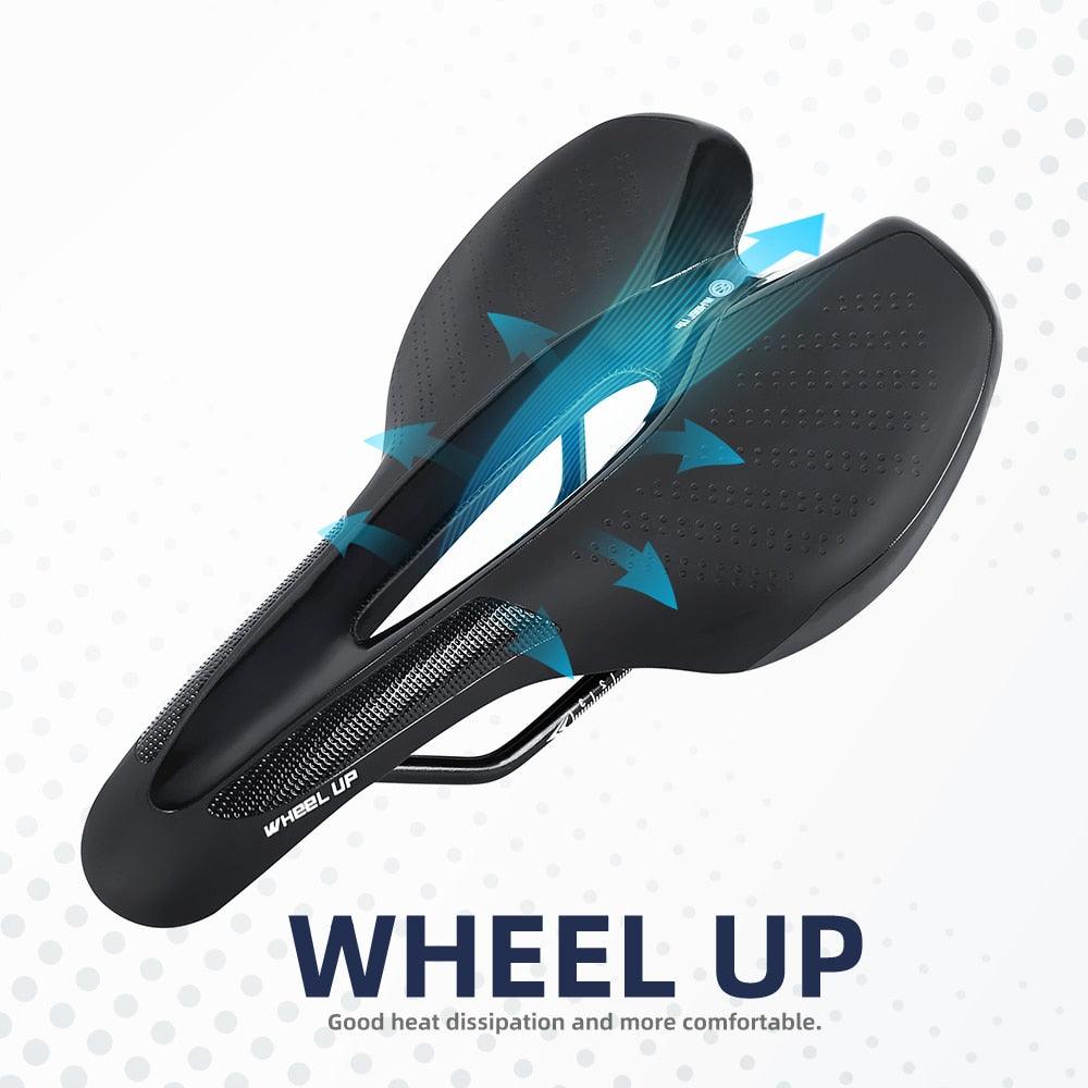 Road Bike Saddle Bicycle Seat With Warning Taillight USB Charging Mountain Cycling Racing PU Breathable Soft Seat Cushion Comfortable Bicycle Seat With Central Relief Zone Ergonomics Design Exercise Bike Seat