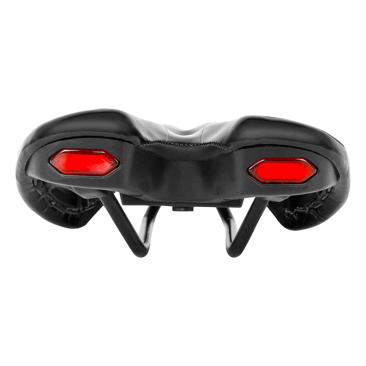 Road Bike Saddle Bicycle Seat With Warning Taillight USB Charging Mountain Cycling Racing PU Breathable Soft Seat Cushion Comfortable Bicycle Seat With Central Relief Zone Ergonomics Design Exercise Bike Seat