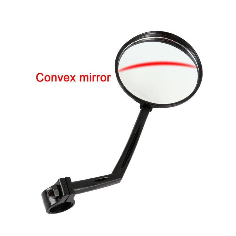 Bike Rear Mirrors Degree Rotation Bicycle Rearview Mirrors Suitable For Mountain Road Bike Safe Rear View Mirror Adjustable Rotatable HD Wide Angle Cycling Biking Clear Acrylic Convex Mirror
