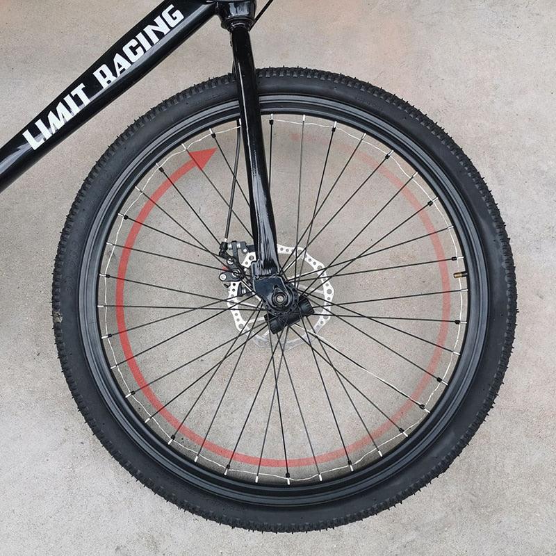 Fashion Durable Bicycle Spoke Light Bike Tire Wind Wheel Lights Flash Spoke Ribbon Light Lamp Outdoor Night Cycling Lights Bike Wheel Spoke Light Waterproof Bright Bicycle Light Strip