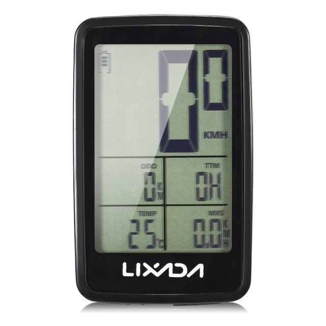 Speedometer LCD Digital Display Rechargeable Wireless Bike Cycling Computer Waterproof Riding Bike Accessories Waterproof Bicycle Speedometer With LCD Backlight Display Cycling Computer