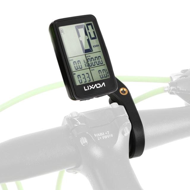 Speedometer LCD Digital Display Rechargeable Wireless Bike Cycling Computer Waterproof Riding Bike Accessories Waterproof Bicycle Speedometer With LCD Backlight Display Cycling Computer