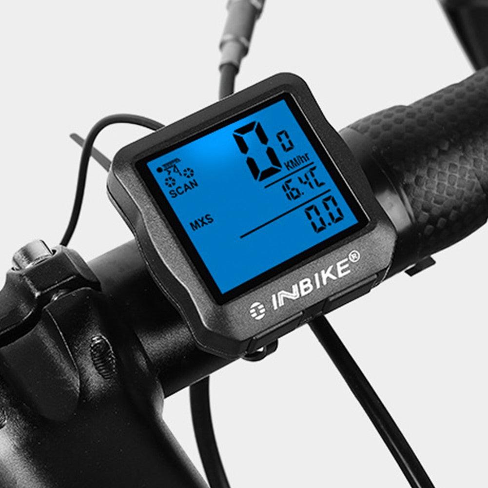 Mountain Bicycle Computer Wired Speedometer Bicycle Tracker Luminous Road Bike Bicycle Odometer Wireless Waterproof Cycle Bike Computer With LCD Display Max Distance Time For Trainer