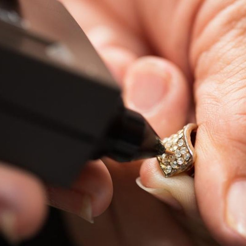 GTE Deluxe Diamond & Gemstone Analyzer Tester for Moissanites Stones Lab-created Simulants with Gauge