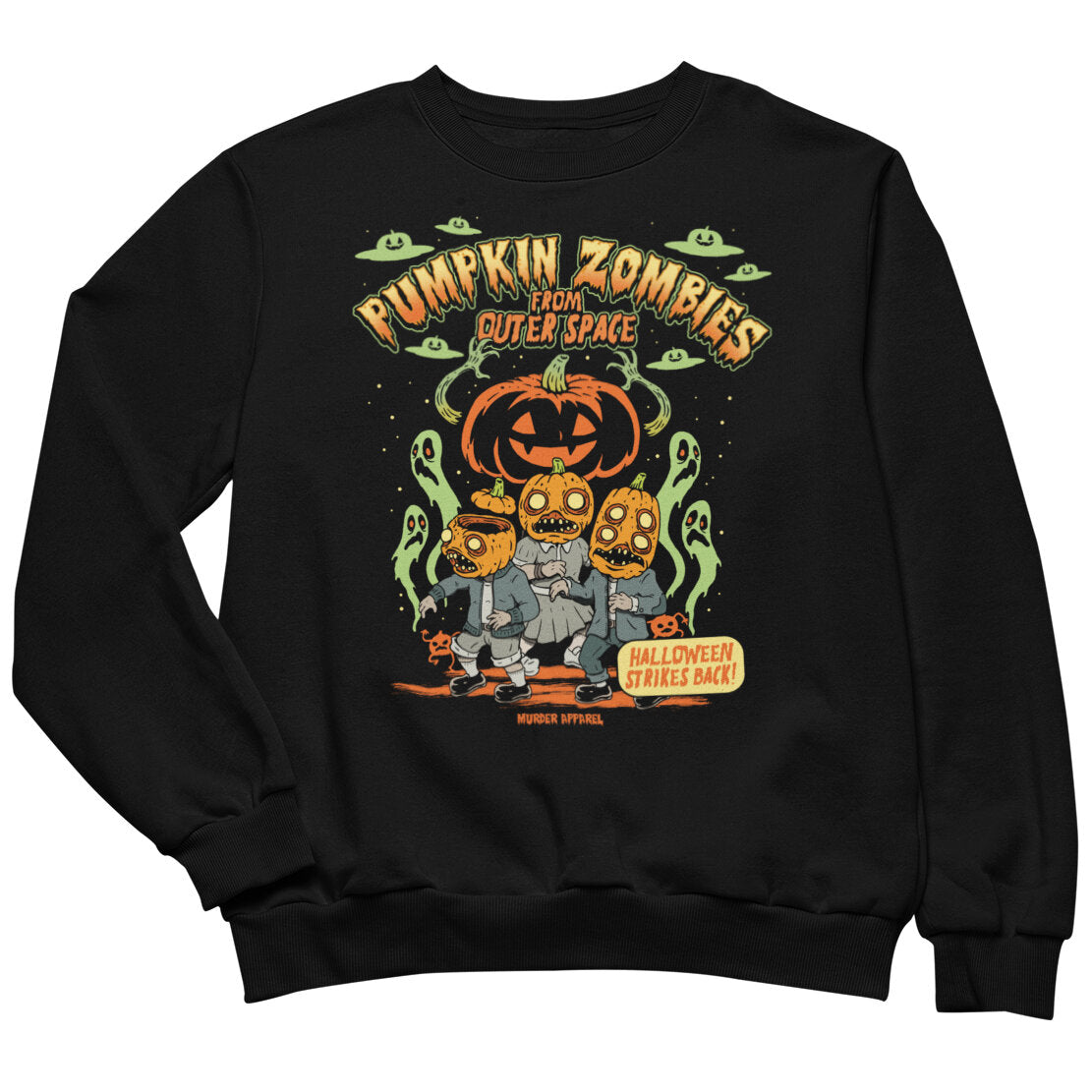 Pumpkin Space Zombies Sweatshirt