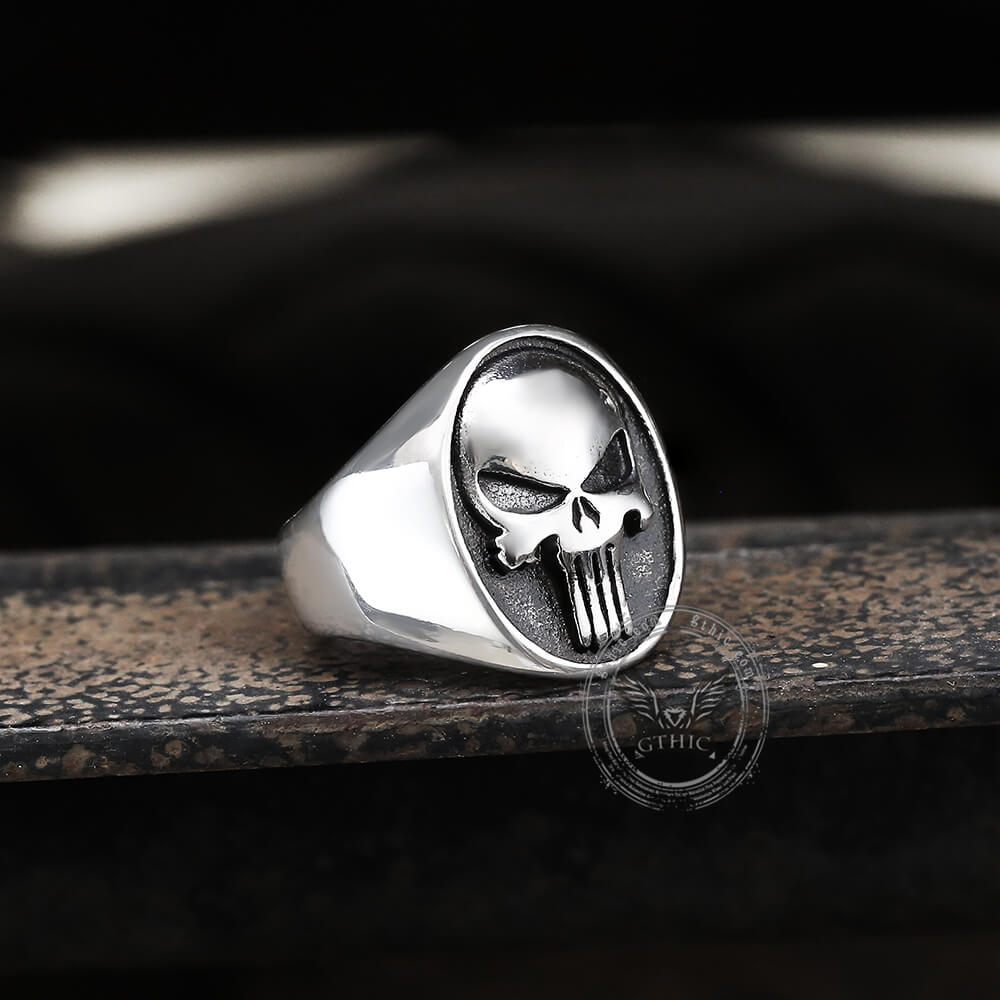 Punk Designed Skull Head Stainless Steel Ring