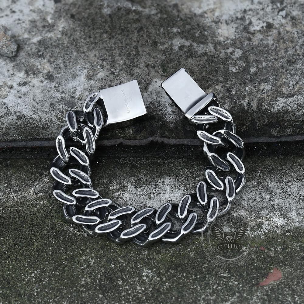 Punk Chain Stainless Steel Skull Bracelet