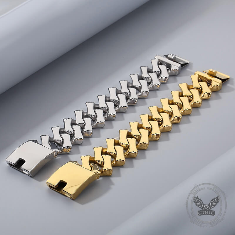 Punk Rhombus Cuban Chain Stainless Steel Necklace