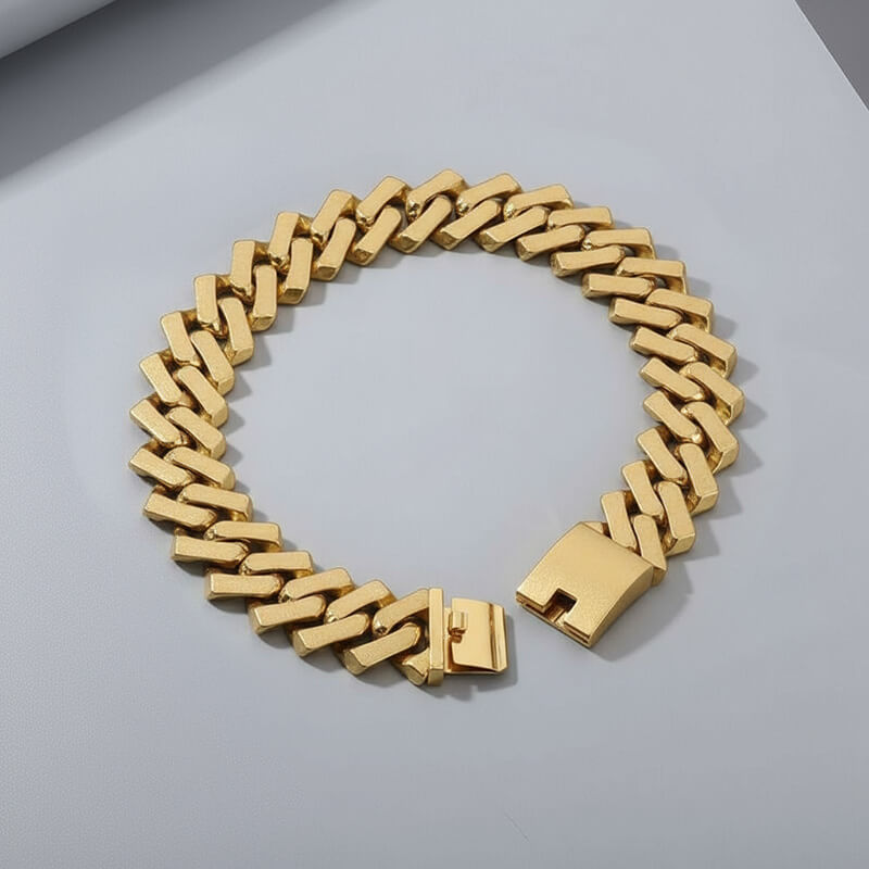 Punk Rhombus Cuban Chain Stainless Steel Necklace